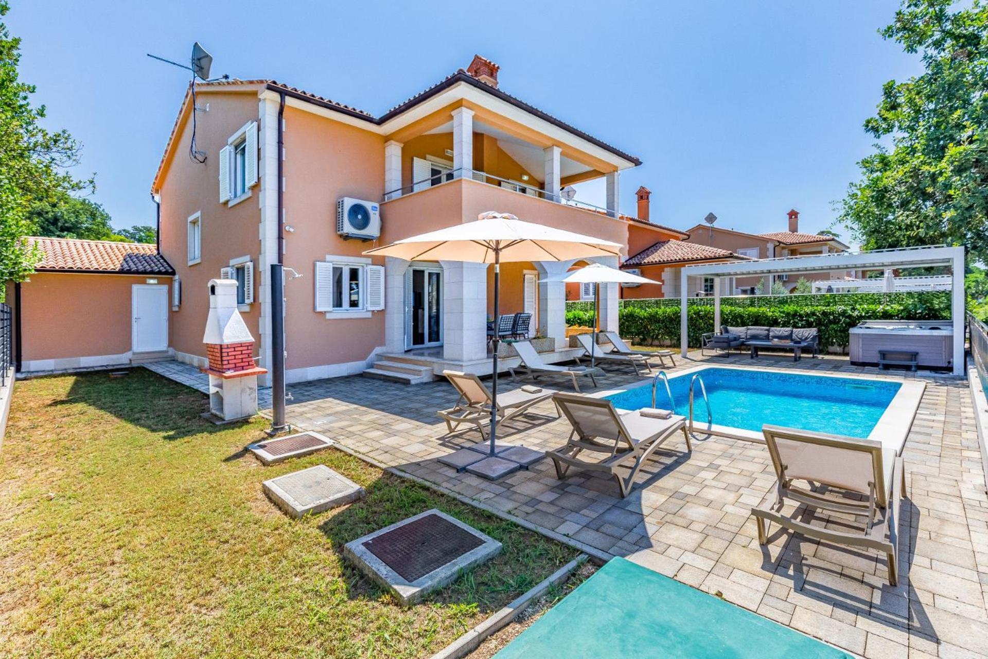 Villas Lotus With Pool And Jacuzzi Pula Exterior foto