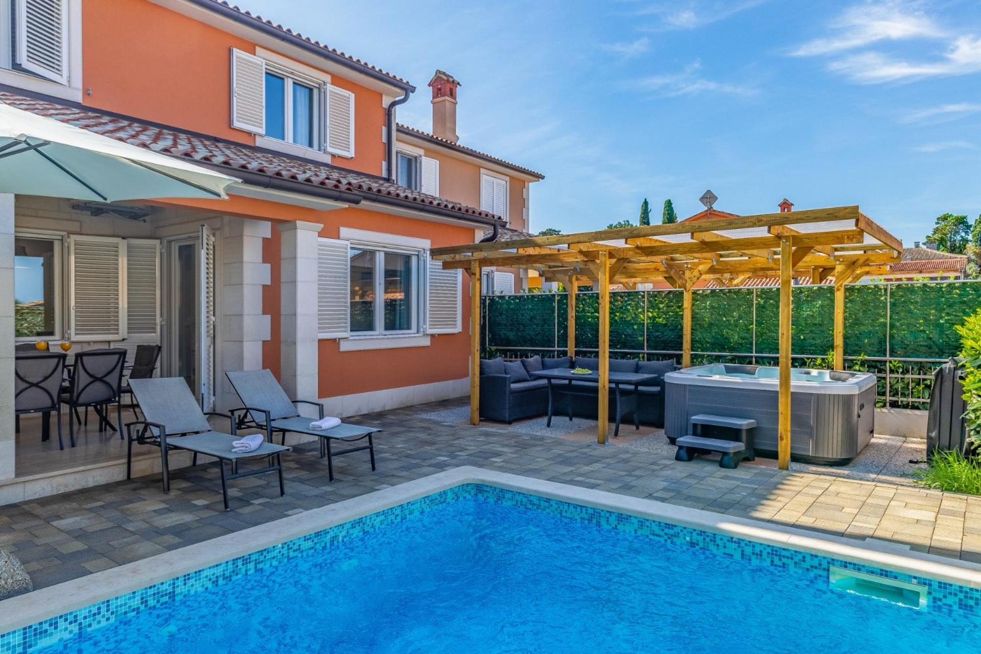 Villas Lotus With Pool And Jacuzzi Pula Exterior foto